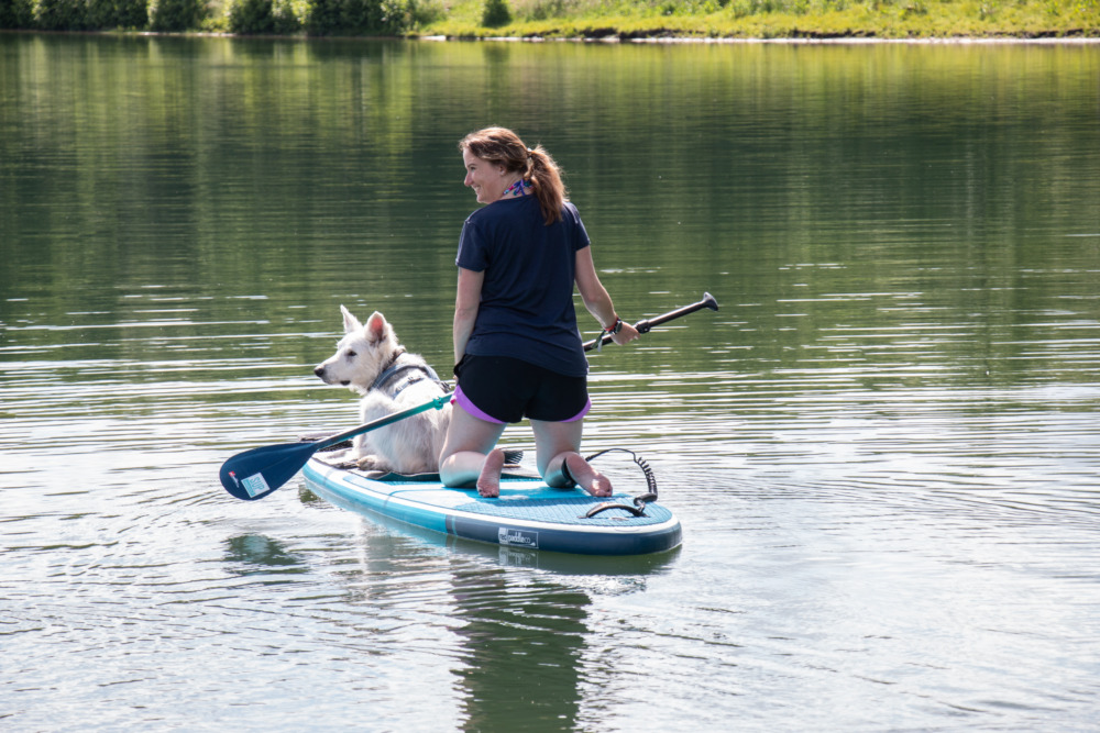 SUP mit JoyToSUP am Badesee 't Hilgelo (Leisurelands) im Achterhoek